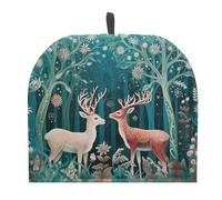 Suhoaziia Tea Cozies for Teapot, Deer Forest Teapot Dust Cover Tea Cosy, Kitchen Home Decorative Tea Pots Cozy with Insulation Pad for Housewife, Friend, Mom
