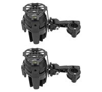 SuhoFutus 2PCS Universal Motorcycle Fog Lights LED, Aluminium Crash Bar Mount 18-22mm, Headlights with Cables and ON/OFF, 12V 24V Fit for Trikes/Quads/Cars/Trucks/Boat