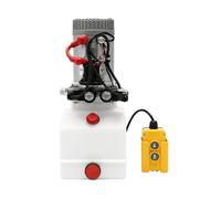 SuhoFutus Electric Hydraulic Pump, 12V Hydraulic Power Unit, 3KW Double-Acting Electric Hydraulic Pump with Remote Control, 1.1cc/r Output and 14.7-Foot Cable - for Dump Trailers, Trucks and Lifts