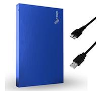 SUHSAI 1TB External Hard Drive USB 3.0 - Portable External HDD for Mac, Laptop, PS5, PC - External Hard Disk Drive for Backup, Photo Storage, Data Transfer, Gaming, Extended Storage - Blue