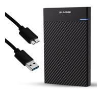 SUHSAI 500GB External Hard Drive USB 3.0 Portable HDD, High Speed Plug & Play Storage for Laptop, PC, Mac, Desktop & Gaming Consoles, Compact Lightweight Design for Data Backup