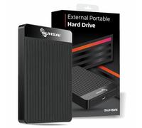 SUHSAI 500GB Portable External Hard Drive USB 3.0 Type-C, 2.5" Hard drive for Backup/Storage, Memory Expansion HDD, Slim Hard Disk Compatible with macbook, PC, Laptop, Desktop, gaming console.
