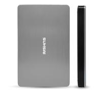 SUHSAI External Hard Drive 120GB USB 3.0 Lightweight Data Backup & Storage Plug And Play Harddisk Portable Gaming Harddrive Memory Extended Hdd For Games Laptop PC Mac Desktop (Silver)