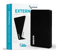 SUHSAI External Hard drive 1TB, 2.5 Inch External Hdd, Storage and Backup Drive, hard disk, USB 2.0 portable hard drive, Compatible with Mac, Laptop, Desktop, computer (Black)