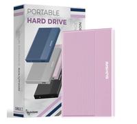 SUHSAI external hard drive 250GB Backup Data Storage HDD - 2.5" Memory Expansion Portable Hard Drive USB 3.0 Ultra Slim hard drive Compatible with Mac, Desktop, PC, PS4, PS5 (Rose Pink)