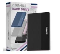 SUHSAI External Hard Drive 500GB, 2.5 inch HDD, USB 3.0, Black | Backup Data Storage HDD, Memory Expansion Portable, Ultra Slim, Compatible with Mac, Desktop, PC, PS4, PS5