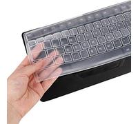 SUI-lim 2 Pack Keyboard Cover Protector Protective Silicone Keyboard Protective Film for Laptops Waterproof Anti-Dust with 104/107 Keys 15/15.6/16 / 16.4/17 / 17.1/17.3 inches Clear