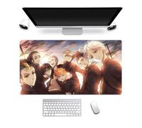 SUIBOZ Haikyu Mouse Mat Large 90x40cm Gaming Mouse Pad, Anime Mousepad Shoyo Hinata Printed Extended Mouse Pad Non-Slip Rubber Base Desk Mat for Keyboard and Mouse (typ6, 90x40cm)