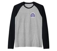 Suicide Awareness Prevention Rainbow Heart Professional Help Raglan Baseball Tee