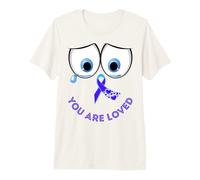 Suicide Awareness Prevention Sad RIP Loss Mom Dad Boy Girl Premium T-Shirt