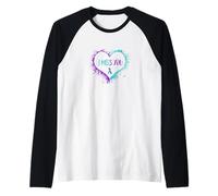 Suicide Awarenss Ribbon I Miss You Heart Semicolon Gift Raglan Baseball Tee