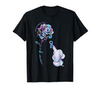 Suicide Prevention Awareness Flower Elephant Ribbon Gift T-Shirt