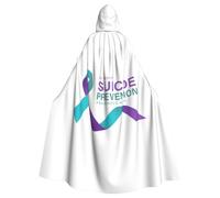 Suicide Prevention Awareness Halloween Witch Cloak Unisex Hooded Cloak For Festive Party Costume