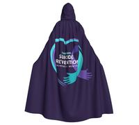 Suicide Prevention Awareness Halloween Witch Cloak Unisex Hooded Cloak For Festive Party Costume