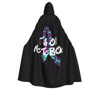 Suicide Prevention Awareness Halloween Witch Cloak Unisex Hooded Cloak For Festive Party Costume