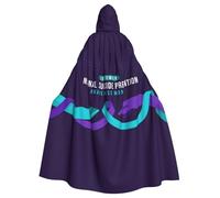 Suicide Prevention Awareness Halloween Witch Cloak Unisex Hooded Cloak For Festive Party Costume
