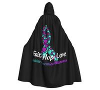 Suicide Prevention Awareness Halloween Witch Cloak Unisex Hooded Cloak For Festive Party Costume