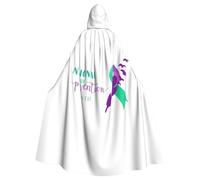 Suicide Prevention Awareness Month Halloween Witch Cloak Unisex Hooded Cloak For Festive Party Costume