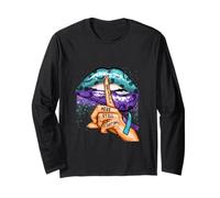 Suicide Prevention Awareness Still Here Still Fighting Lips Long Sleeve T-Shirt