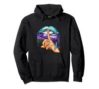 Suicide Prevention Awareness Still Here Still Fighting Lips Pullover Hoodie