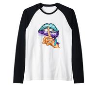 Suicide Prevention Awareness Still Here Still Fighting Lips Raglan Baseball Tee