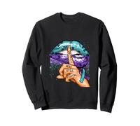 Suicide Prevention Awareness Still Here Still Fighting Lips Sweatshirt
