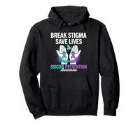 Suicide Prevention Support Break Stigma Suicide Awareness Pullover Hoodie
