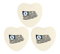 Suicide Prevention U.S. Flag 3 PCS Car Air Freshener Hanging Aromatherapy Tablets Automotive Ornament for Auto Room Bathroom Bedside Love form