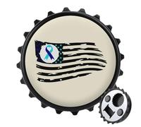 Suicide Prevention U.S. Flag Bottle Openers Fridge Magnets Decorative Strong Refrigerator Magnetic Stickers for Kitchen Office Decor