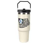 Suicide Prevention U.S. Flag Custom Insulated Cups & Mugs 30 Oz Travel Coffee Mug with Lids Reusable Stainless Steel Drinks Tumbler