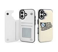 Suicide Prevention U.S. Flag Mobile Phone Flip Cases Compatible with iPhone 16/16 Plus/16 Pro/16 Pro Max/16 E/16 SE4 Anti-Scratch Covers