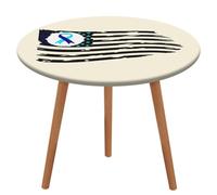 Suicide Prevention U.S. Flag Round Tablecloth Washable Oxford Cloth Table Cover for Indoor Outdoor Dining Picnic Party