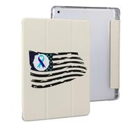Suicide Prevention U.S. Flag Stylish Tri-fold Tablet Case Compatible with IPAD 2020 （10.2in） Anti-Scratch Covers with Pen Slot