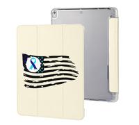 Suicide Prevention U.S. Flag Stylish Tri-fold Tablet Case Compatible with IPAD Pro (10.5in) /IPAD Air3(10.5in) Anti-Scratch Covers with Pen Slot
