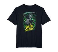 Suicide Silence Grim Reaper Goth Stoner T-Shirt, Men's Big and Tall, Black, 6X Tall