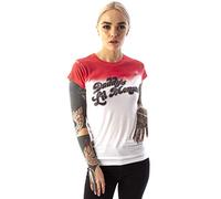 Suicide Squad Daddy's Lil Monster Women's Ladies White T-Shirt Top