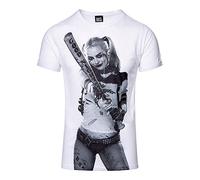 Suicide Squad DC Comics Adults Harley Quinn T Shirt - White - Large