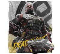 LOGOVISION Suicide Squad: Kill The Justice League Blanket, 152x127 cm Deadshot Silk Blanket Suicide Squad White One Size
