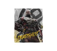Suicide Squad LOGOVISION : Kill The Justice League Blanket, 152x127 cm Deadshot Silk Blanket in White Suicide Squad White 152x127 cm