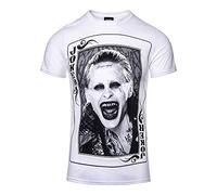 Suicide Squad Men's Big Joker Regular Fit Short Sleeve T - Shirt, White, Medium