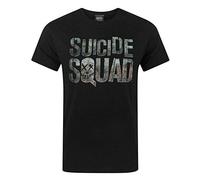 SUICIDE SQUAD Men's Logo T-Shirt, Black, Large