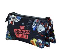 DC Comics Suicide Squad Taskforce-Triple HS Pencil Case, Black, 23 x 11 cm