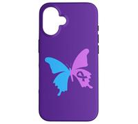 Suicide Survivor Ribbon Awareness Prevention Month Butterfly Case for iPhone 16
