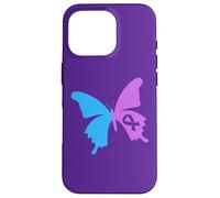 Suicide Survivor Ribbon Awareness Prevention Month Butterfly Case for iPhone 16 Pro