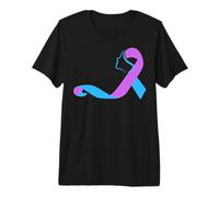 Suicide Survivor Ribbon Awareness Prevention Month Ribbons Premium T-Shirt
