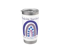 Suicide Survivor You are Not Alone Love Prevention Rainbow Stainless Steel Insulated Tumbler