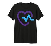 Suicide Survivor You are Not Alone Prevention Heart Beat Luv Premium T-Shirt