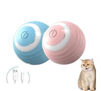 SuiHeill 2PCS Cat Indoor Automatic Rolling Magic Ball Smart Cat Toys Electronic Interactive Cat Accessories(Mix 2Pcs)