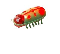SuiHeill Funny Bugs Cat Toy Automatic Escape Mini Robot Bug Vibration Insect Toys For Cats Electric Operated Cockroach Ladybug(Red Green)