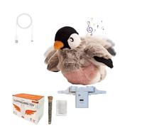 SuiHeill Interactive Flapping Bird Cat Toy With 500mAh Battery For Playful Kittens, Lively Chirping & Flapping Wings Cat Toy(Gray Bird)